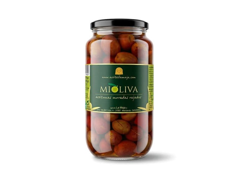 Aceitunas rajadas aliñadas - Tarro 1kg (6 unidades) Aceitunas rajadas aliñadas - Tarro 1kg (6 unidades)